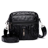Women's PU Leather Messenger Bag Small Shoulder Phone Bag