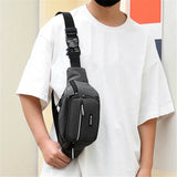 Men's Large Capacity Waist Bag Sports Crossbody Backpack