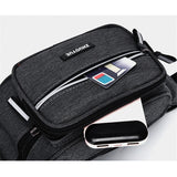 Men's Large Capacity Waist Bag Sports Crossbody Backpack