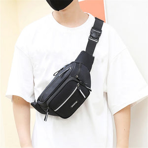 Large Capacity Men's Waist Bag Durable Sports Crossbody Backpack
