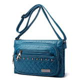 Women's Large Capacity Messenger Bag Double Pocket Crossbody