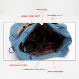 Large Capacity Canvas Messenger Bag for Women