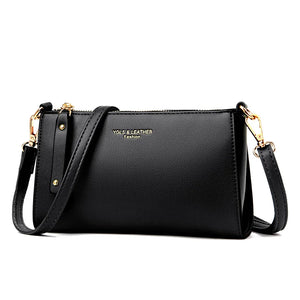 Women's Mini Clutch Crossbody Bag Multi-pocket Leather Shoulder Handbag