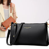 Women's Mini Clutch Crossbody Bag Multi-pocket Leather Shoulder Handbag