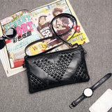Ladies Mini Leather Messenger Bag Shoulder Tote Bag and Wallet Combo
