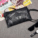 Ladies Mini Leather Messenger Bag Shoulder Tote Bag and Wallet Combo