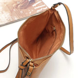 Vintage Leather Mini Shoulder Bag Crossbody Envelope Handbag