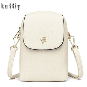 Ladies Mini Shoulder Bag PU Leather Casual Messenger Bag Female Mobile Phone Bag