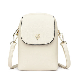 Ladies Mini Shoulder Bag PU Leather Casual Messenger Bag Female Mobile Phone Bag