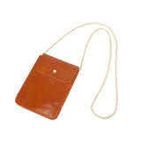 Women's Leather Mobile Phone Bag Soft Messenger Purse