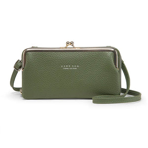 Women's Multi-function Shoulder Bag Soft Leather Waterproof Purse