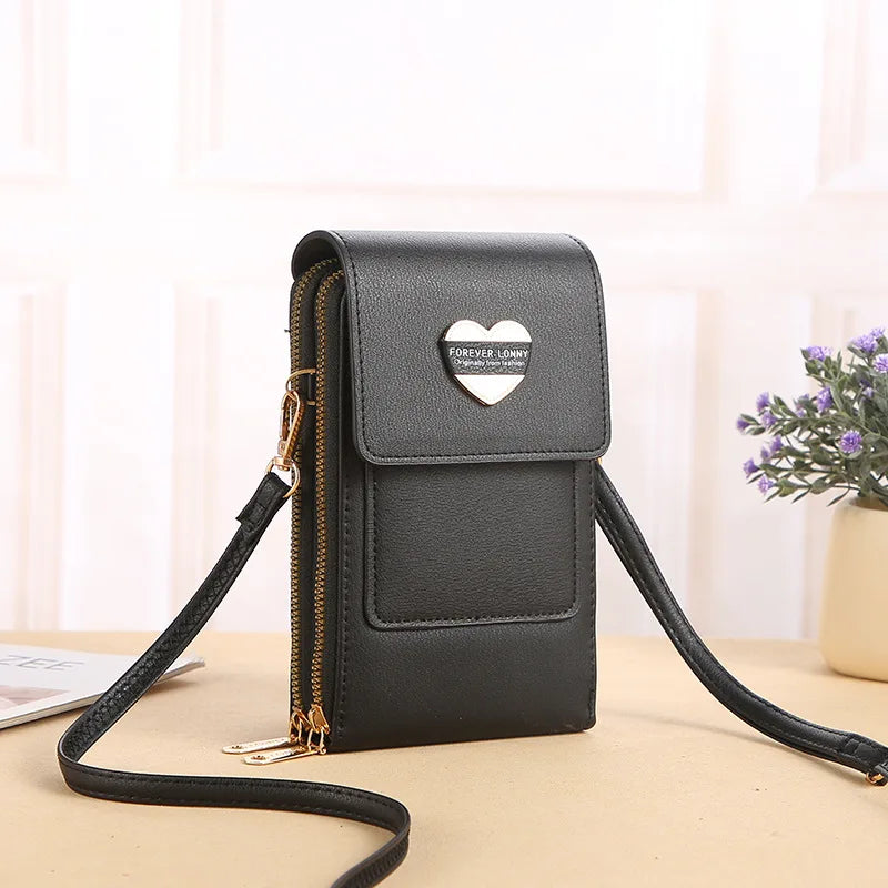 Multifunction Touch Screen Mobile Phone Bag Vintage Single Shoulder Bag