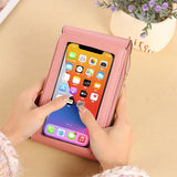 Multifunction Touch Screen Mobile Phone Bag Vintage Single Shoulder Bag