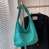 Ladies Large Capacity Canvas Handbag - Shoulder Bag for Shopping