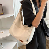 Ladies Large Capacity Canvas Handbag - Shoulder Bag for Shopping
