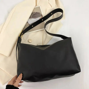 Soft Leather Women Bag Solid Messenger Bag