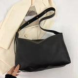 Soft Leather Women Bag Solid Messenger Bag
