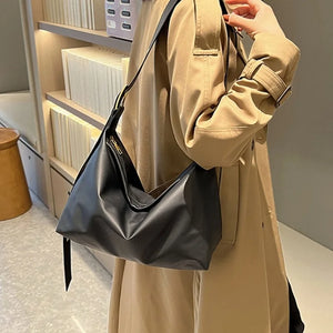 Soft Leather Women Bag Solid Messenger Bag