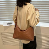 Soft Leather Women Bag Solid Messenger Bag