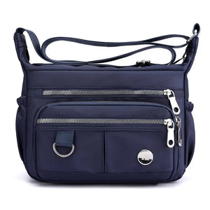 Women's Nylon Shoulder Bag Multi-layer Messenger Large Capacity