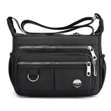 Women's Nylon Shoulder Bag Multi-layer Messenger Large Capacity