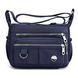 Women's Nylon Shoulder Bag Multi-layer Messenger Large Capacity