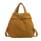 Women's Nylon Shoulder Bag Large Capacity Canvas Tote Solid Crossbody Bags