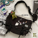 Nylon Tote Bags for Women Schoolbag Girls Messenger Shoulder Bag