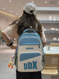 Nylon Vintage Backpack Laptop Girl Travel Bag Female College Student Backpack