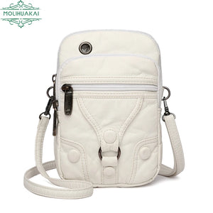 Women's PU Leather Small Mobile Phone Bag