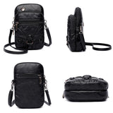 Women's PU Leather Small Mobile Phone Bag