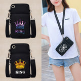 Waterproof Shoulder Bag for iPhone 13 Sony - Crown Printing