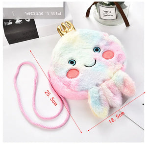Octopus Messenger Bag Plush Wallet Mini Shoulder Bag
