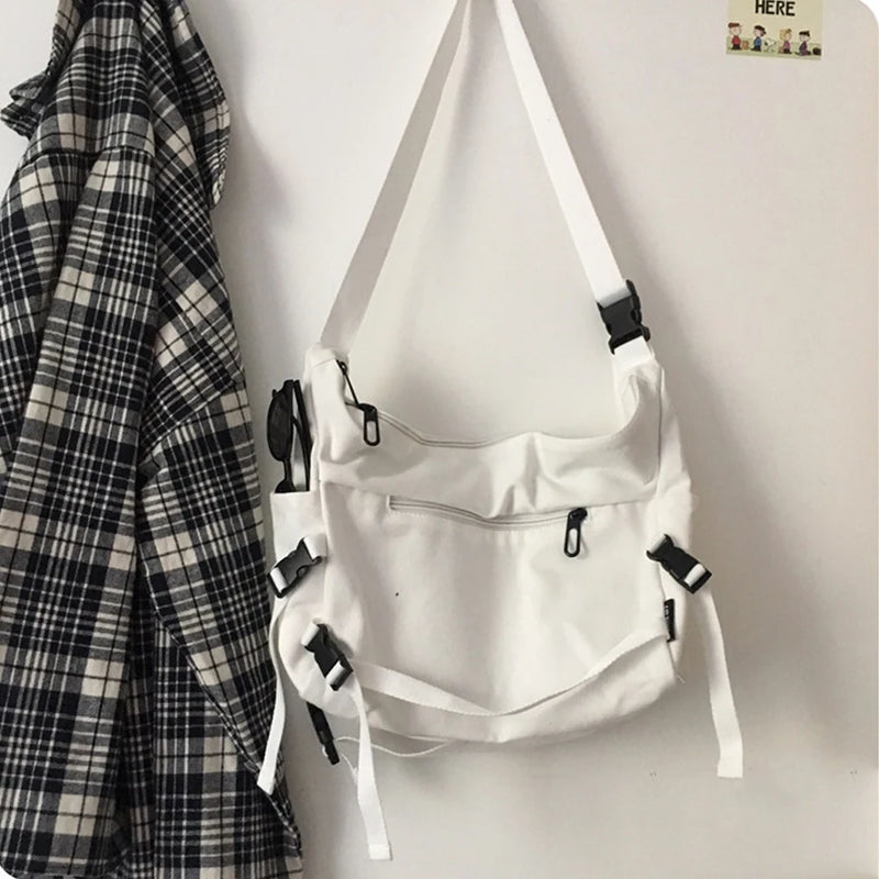 Canvas Tooling Shoulder Bag Cell Phone Crossbody Postman Bag