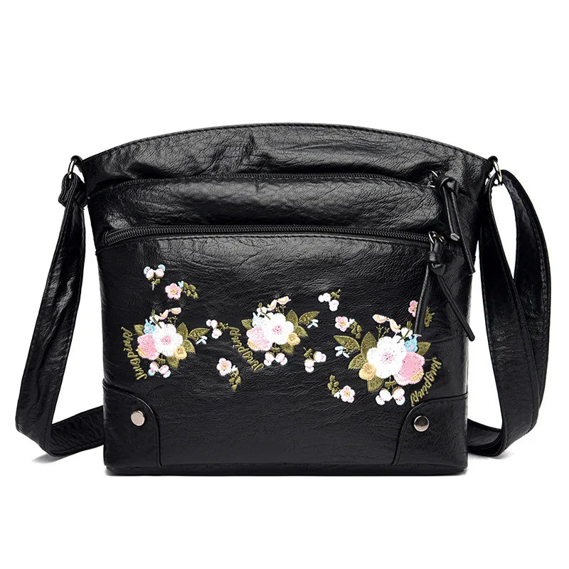 Ladies Pure Printing Messenger Bags Female Large Capacity Single Shoulder Purse