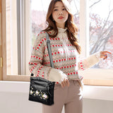 Ladies Pure Printing Messenger Bags Female Large Capacity Single Shoulder Purse