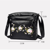 Ladies Pure Printing Messenger Bags Female Large Capacity Single Shoulder Purse