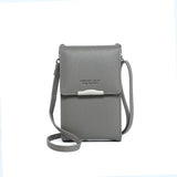 Small Crossbody Shoulder Bag Women's PU Leather Cell Phone Clutch Wallet