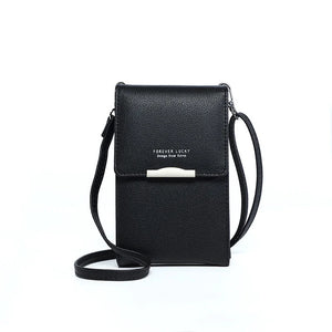 Women's Small Crossbody Shoulder Bags PU Leather Cell Phone Bag