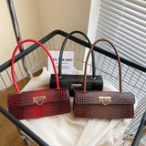 Crocodile Shoulder Armpit Purse Vintage Handbag