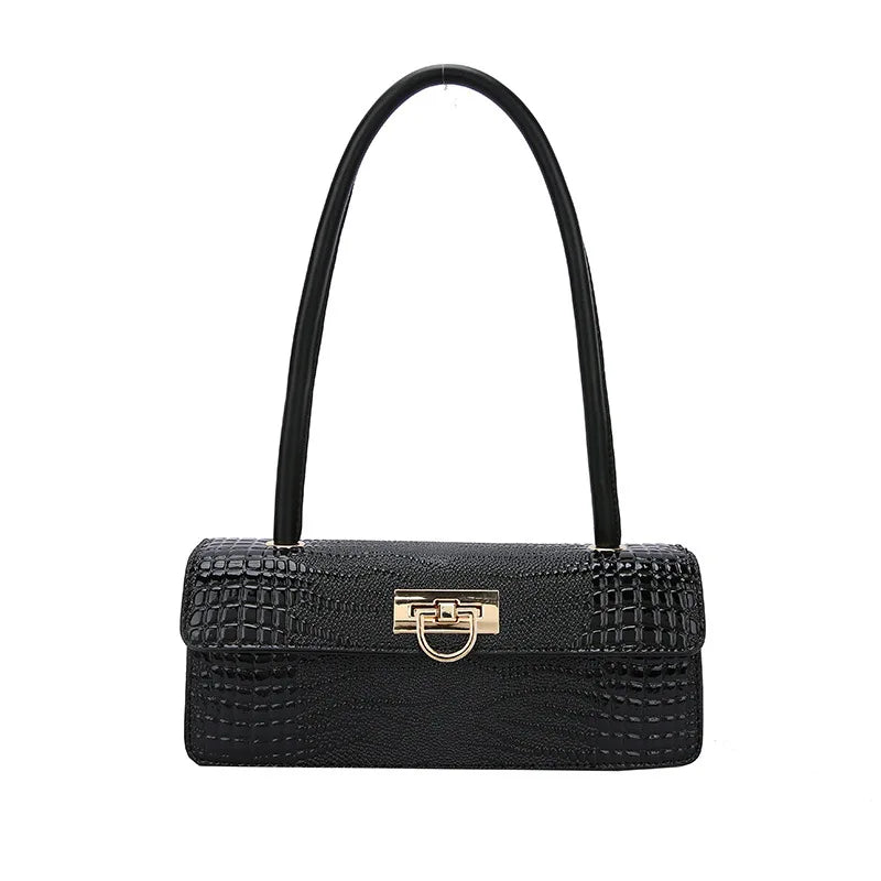 Crocodile Shoulder Armpit Purse Vintage Handbag