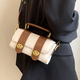 Women's Retro Messenger Bag Wide Strap Shoulder Bag