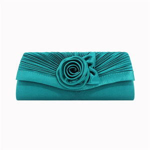 Ladies Satin Clutch Wedding Party Bridal Bag Wallet Bolso De Embrague