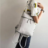 Ladies School Backpack Shoulder Bag Rucksack Leather Satchel Travel Bags