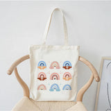 Casual Summer Shoulder Bag Foldable Reusable Shopper Canvas Tote Bag
