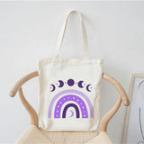 Casual Summer Shoulder Bag Foldable Reusable Shopper Canvas Tote Bag