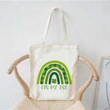 Casual Summer Shoulder Bag Foldable Reusable Shopper Canvas Tote Bag