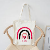 Casual Summer Shoulder Bag Foldable Reusable Shopper Canvas Tote Bag