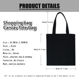 Golden Letters Tote Bag Portable Foldable Handbag Large-capacity Shoulder Bag