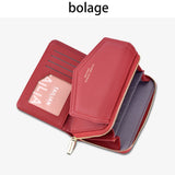 Women's Zipper Wallet Multifunctional Large Capacity Short Wallet